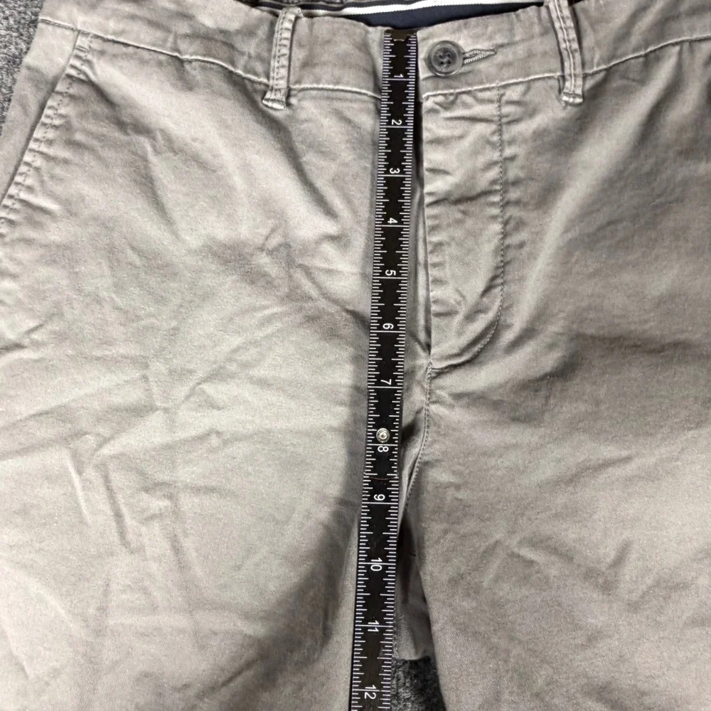 Original Penguin Mens Grey‎ Chino Shorts Size 30 Twill Flat Front Casual Summer